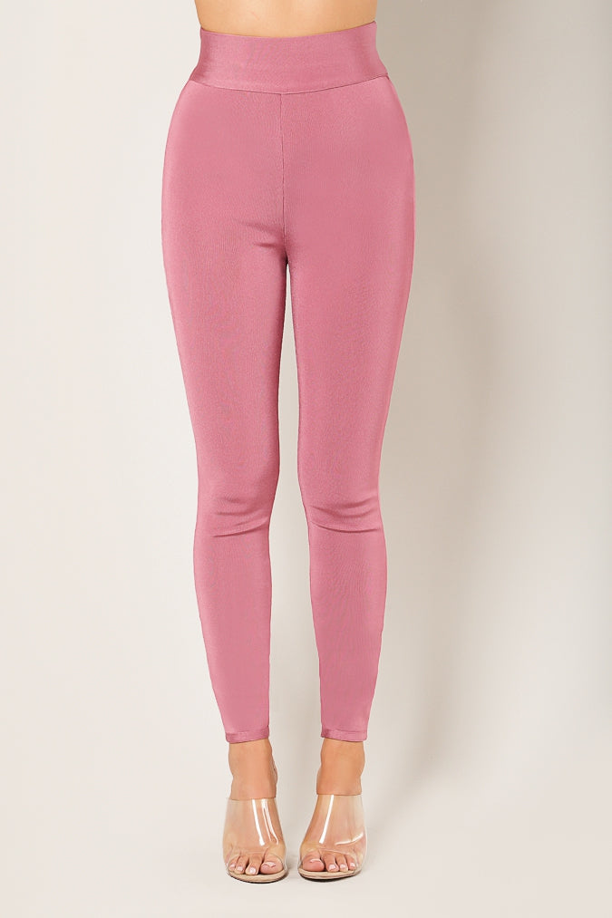 Waist Snatched Bandage High Waist Pants