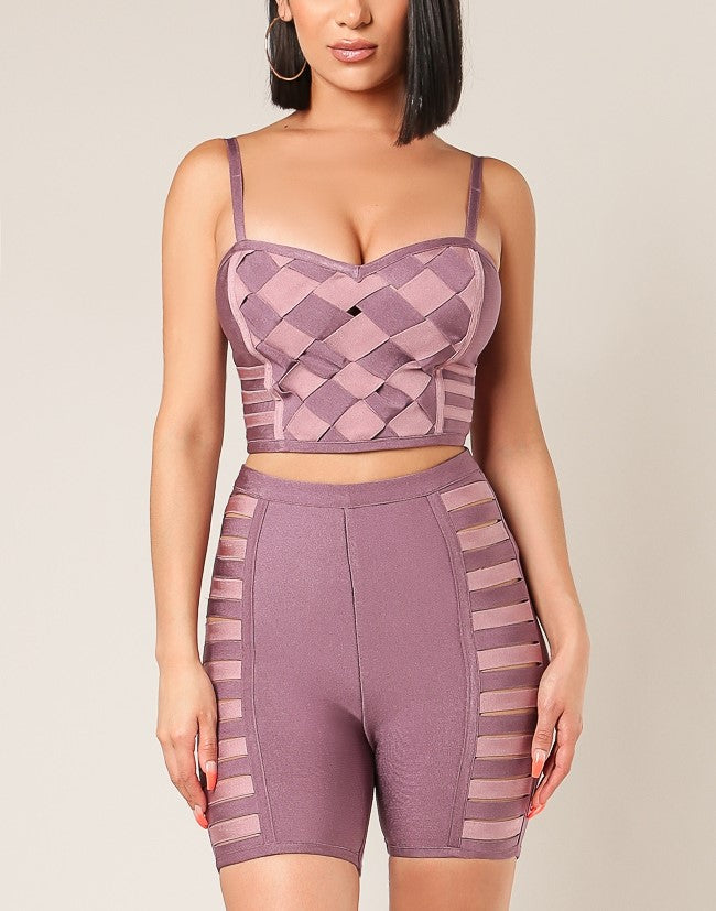 Check Mate Bodycon Set