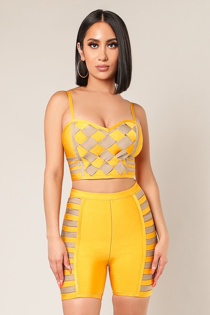 Check Mate Bodycon Set