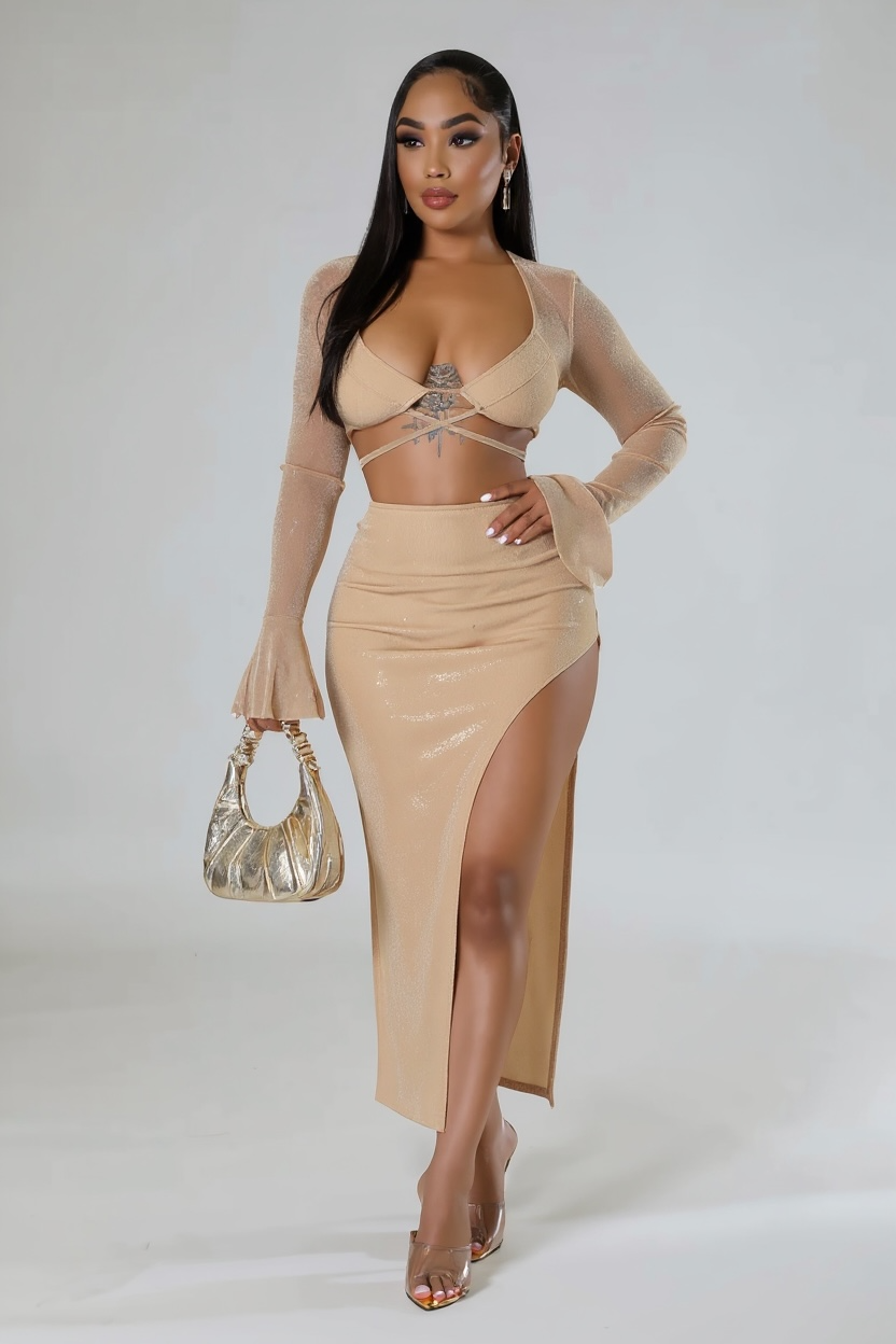 Lost For Words Skirt Set