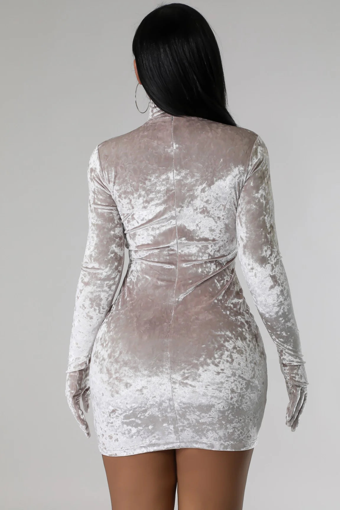 So Me Velvet Mini Dress