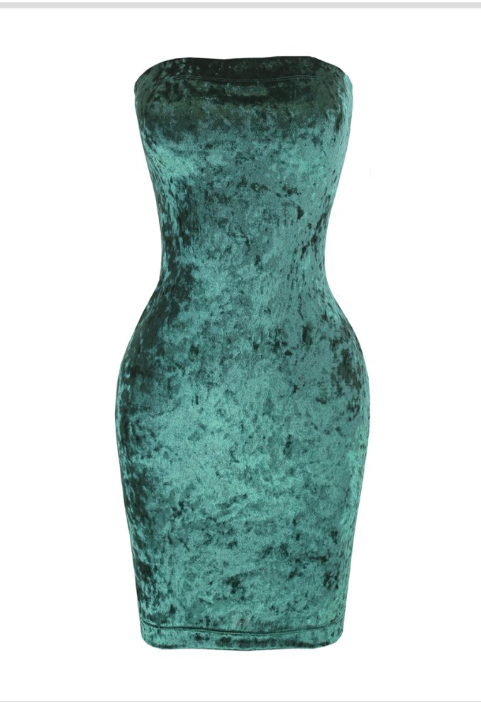 Get Snatched Velvet Mini Dress