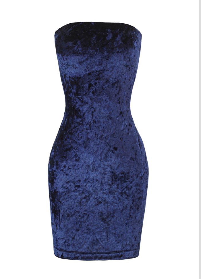 Get Snatched Velvet Mini Dress
