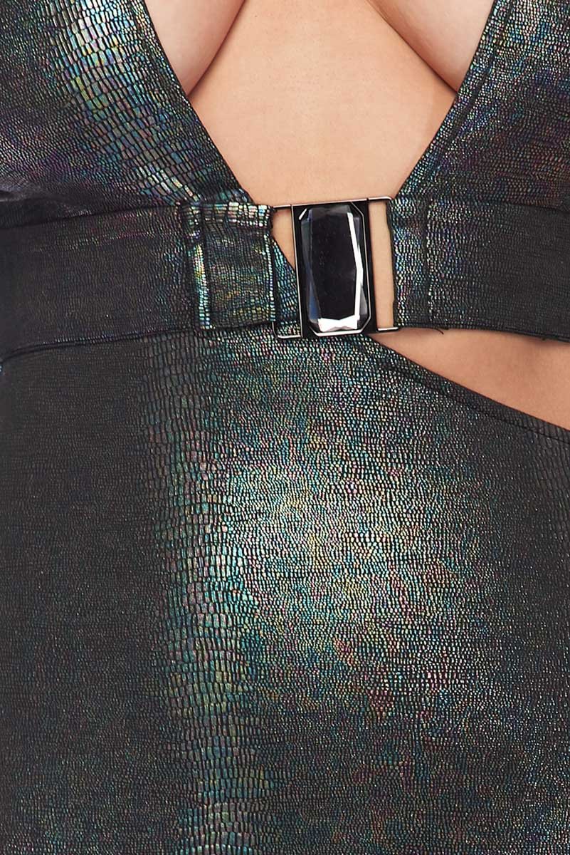 Cut It Out V Neck Mini